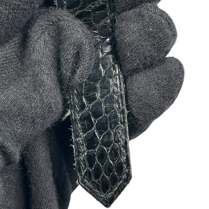 HERMES ベアンスフレ アリゲーター □J刻印(2006年製)  ロングウォレット - ブラック