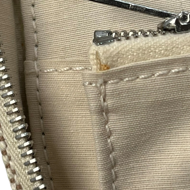 HERMES Air Line Canvas Travel Pouch - Beige 