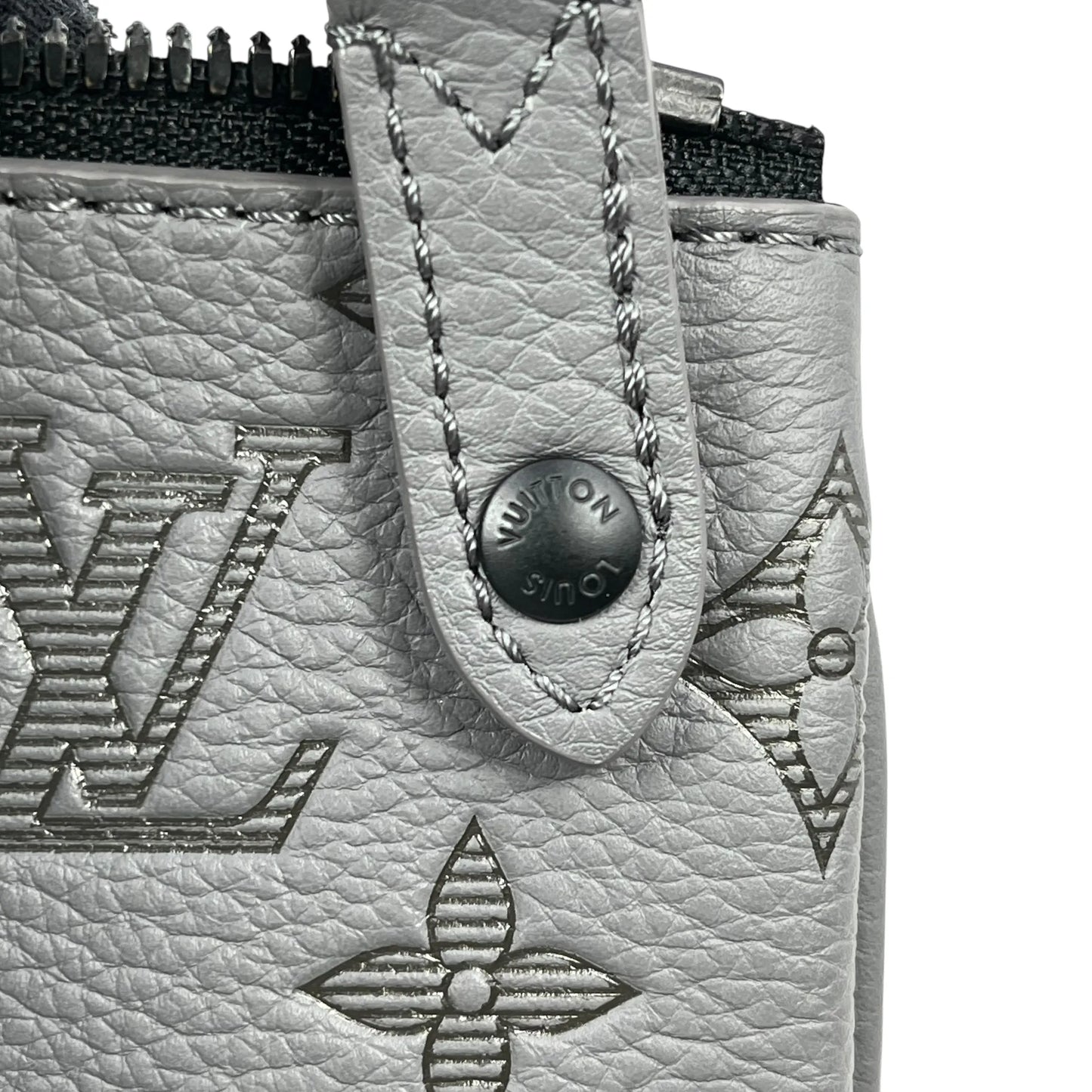 Louis Vuitton Trio Messenger Monogram Shadow Shoulder Bag - Grey 