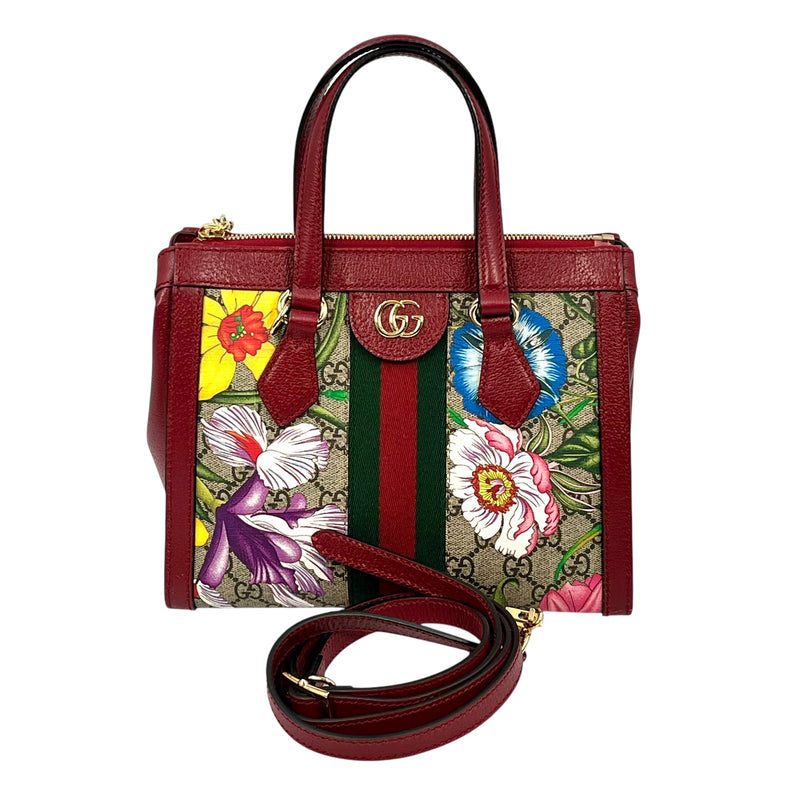 GUCCI Ophidia Handbag Shoulder Bag - Red 