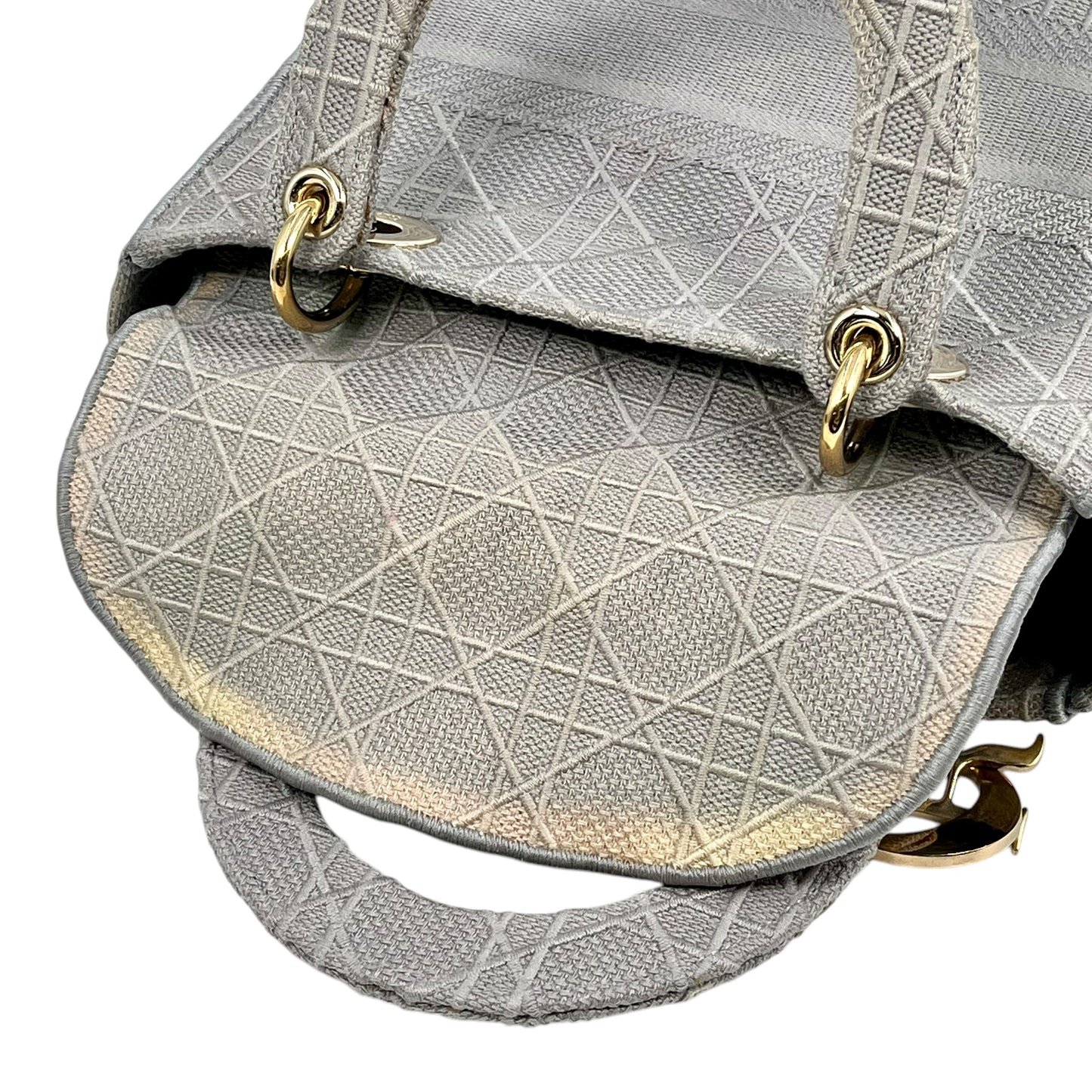 Dior Lady Dee-Lite Handbag/Shoulder Bag - Grey 
