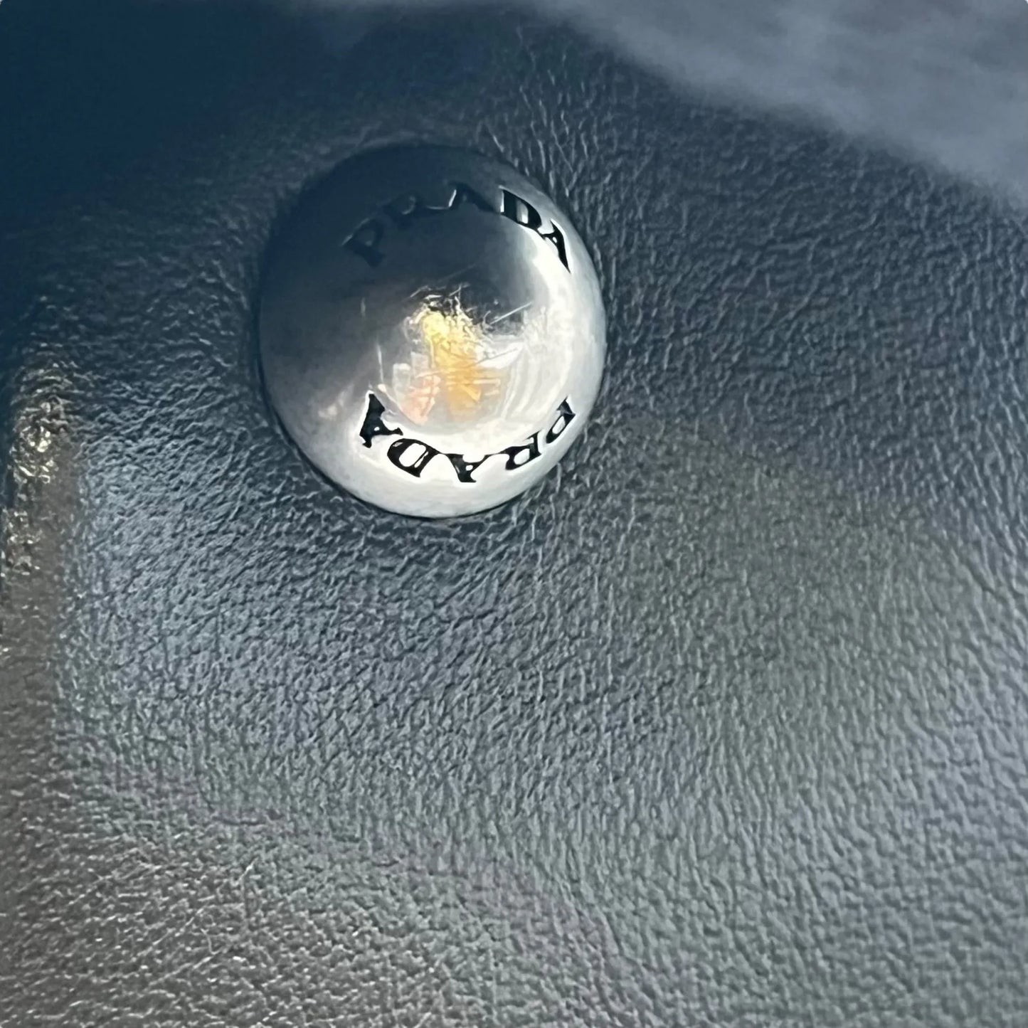 PRADA Diagram Leather Backpack - Black 