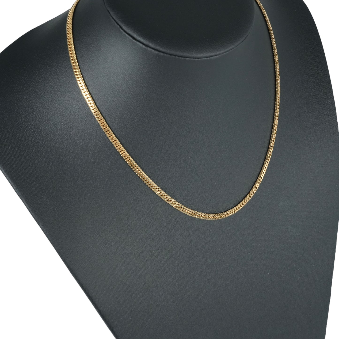 Curb Chain Necklace - 18KYG 