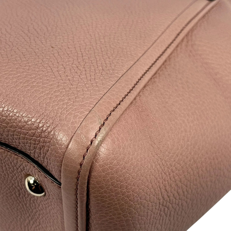 GUCCI Soho Interlocking Tote/Shoulder Bag - Pink 