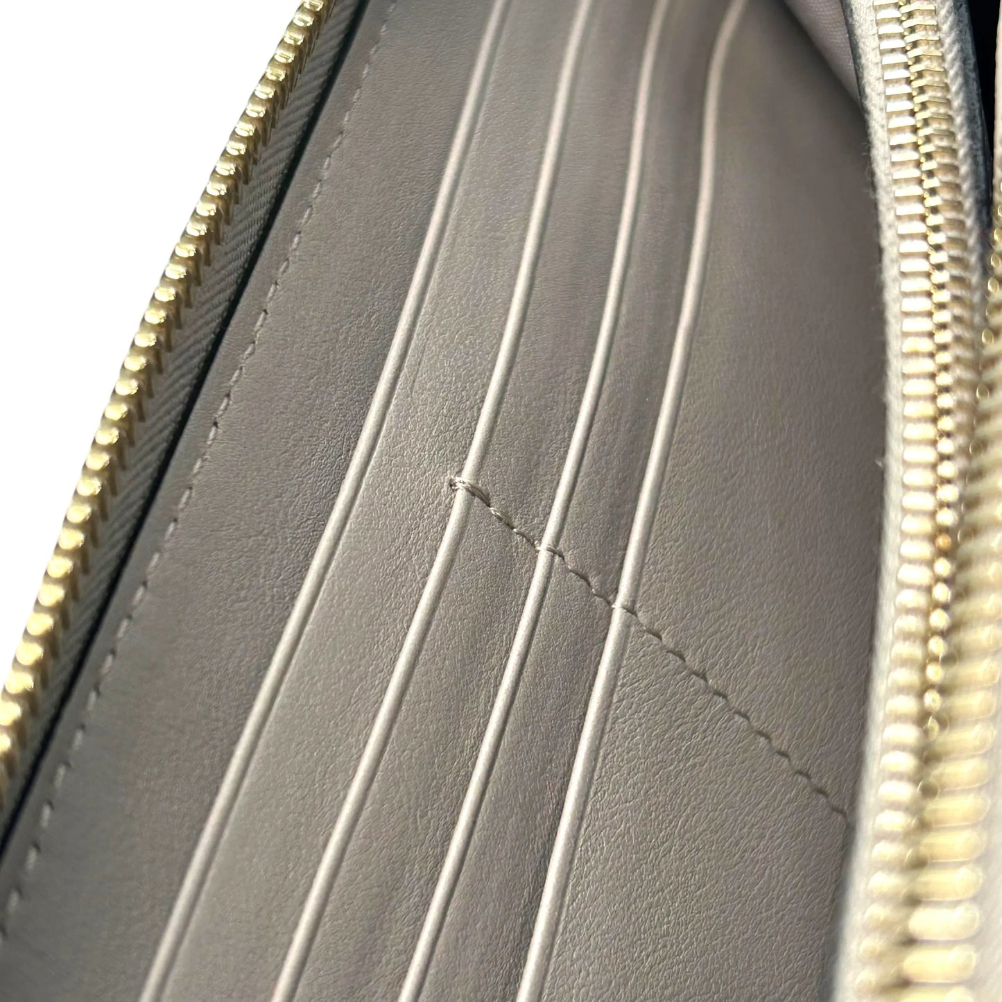 Valentino Rockstud Zip-Around Wallet - Grey 