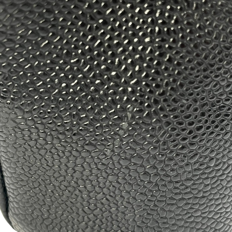 CHANEL プティ ショッピング トート キャビアスキン トートバッグ - ブラック