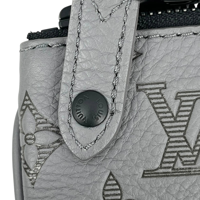 Louis Vuitton Trio Messenger Monogram Shadow Shoulder Bag - Grey 