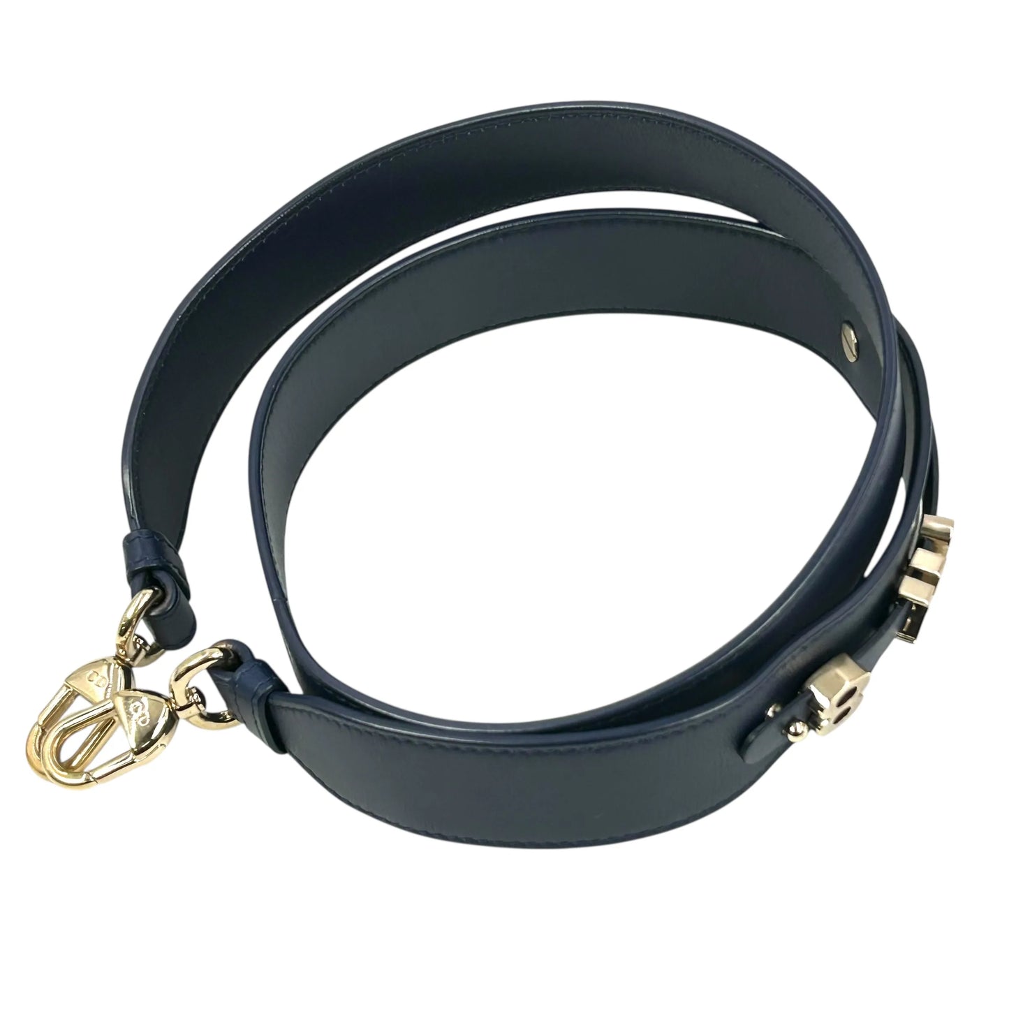 Christian Dior レディ ディオール ラムスキン ハンドバッグ ショルダーバッグ - ネイビー