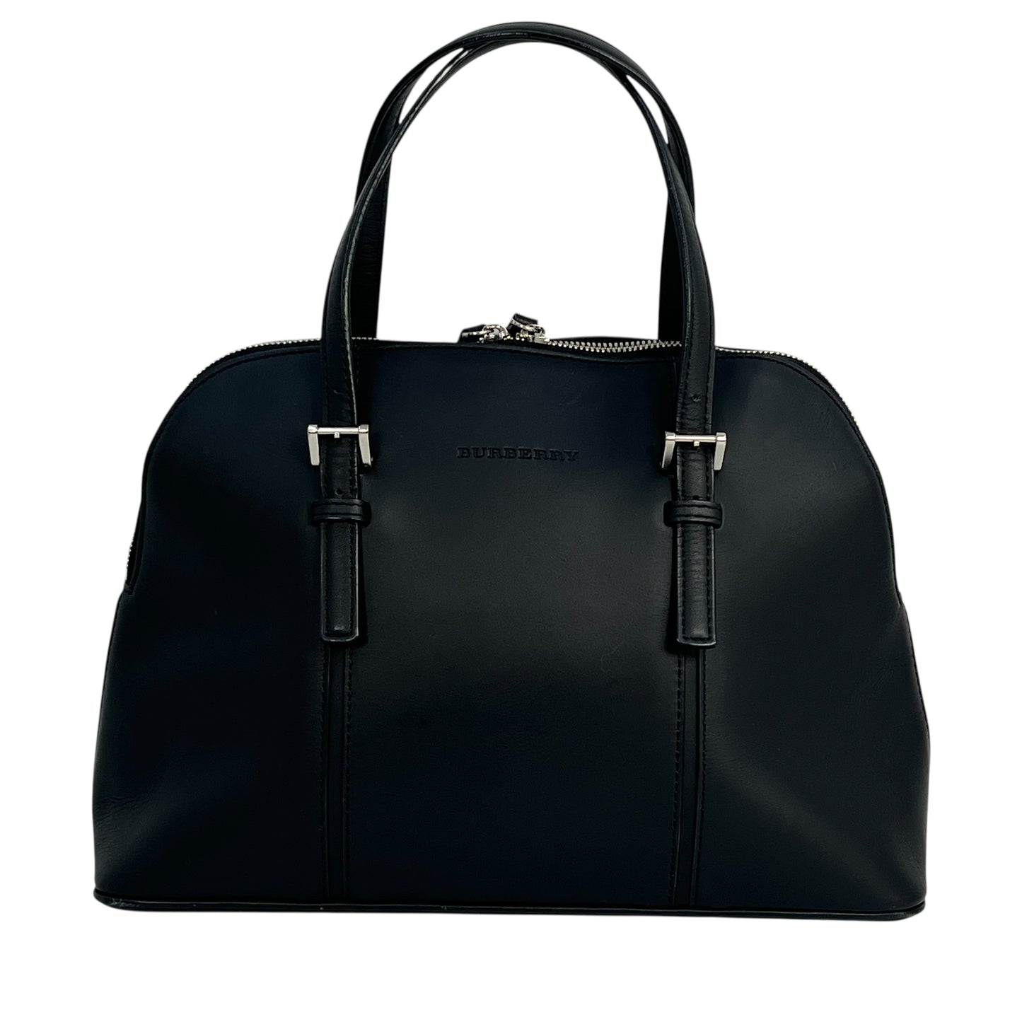 BURBERRY Leather Handbag - Black 
