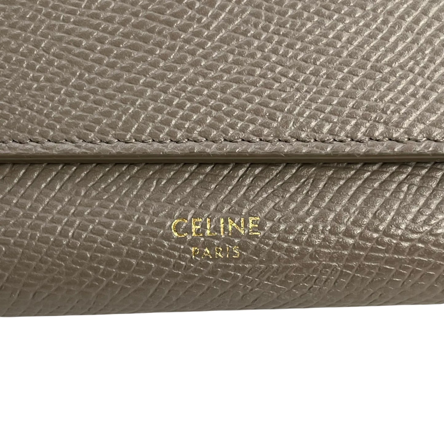 CELINE Large Flap Long Wallet - Gray 