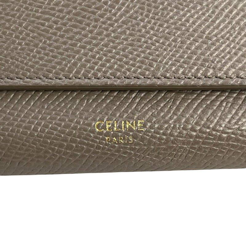 CELINE Large Flap Long Wallet - Gray 