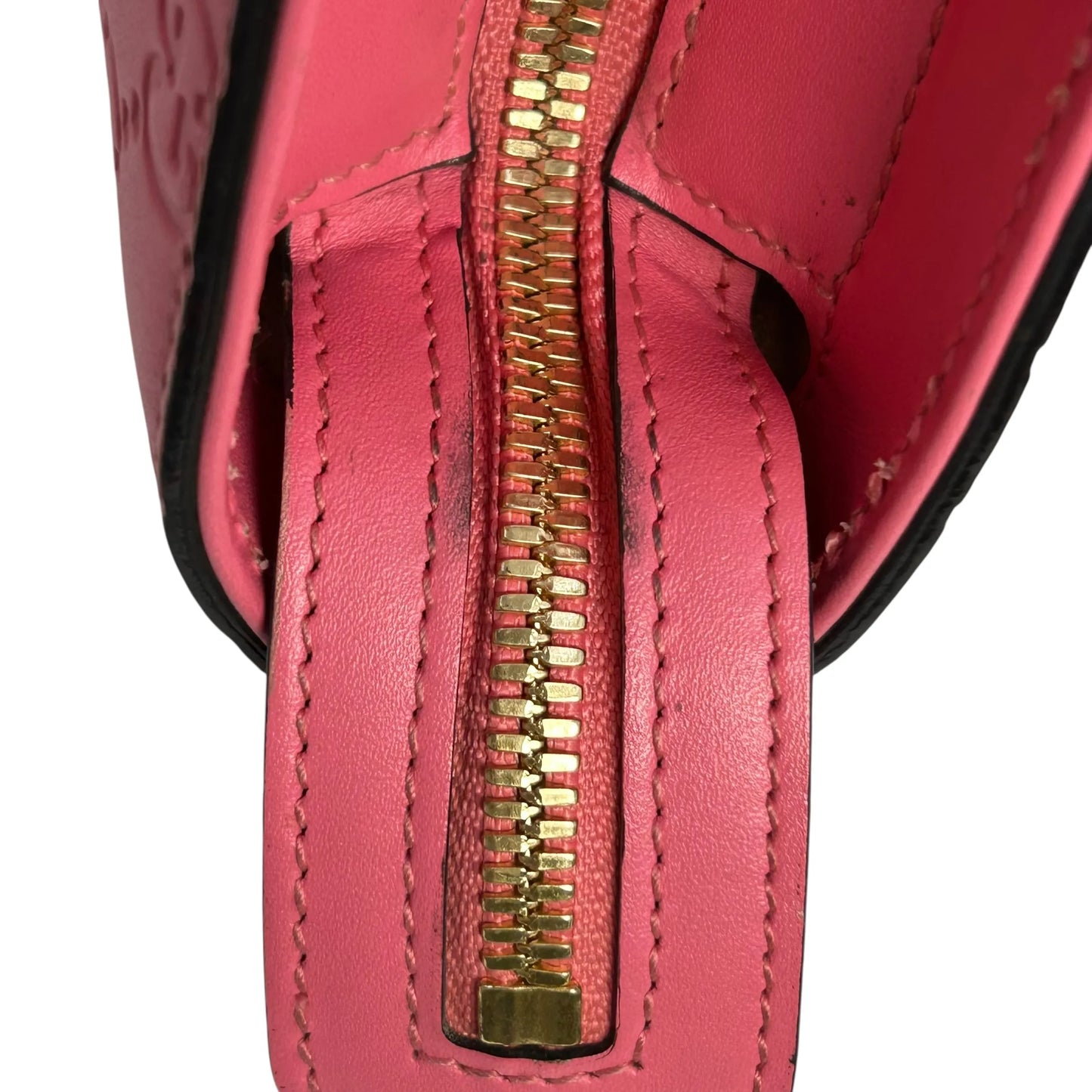 GUCCI グッチシマ レザー ハンドバッグ ショルダーバッグ - ピンク