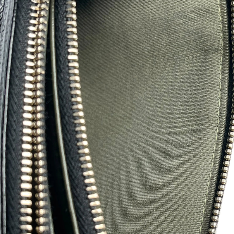 CHANEL Caviarskin Boy Double Zip Around Chain Wallet - Black 