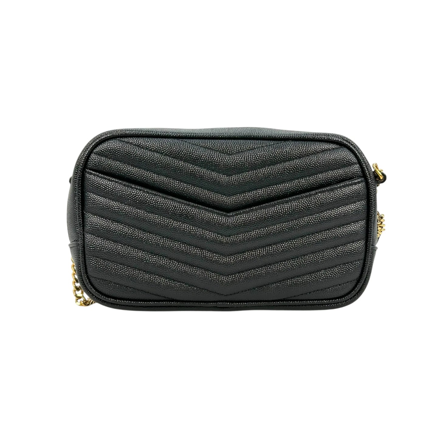 Saint Laurent ルー ミニ レザー チェーンショルダーバッグ - ブラック