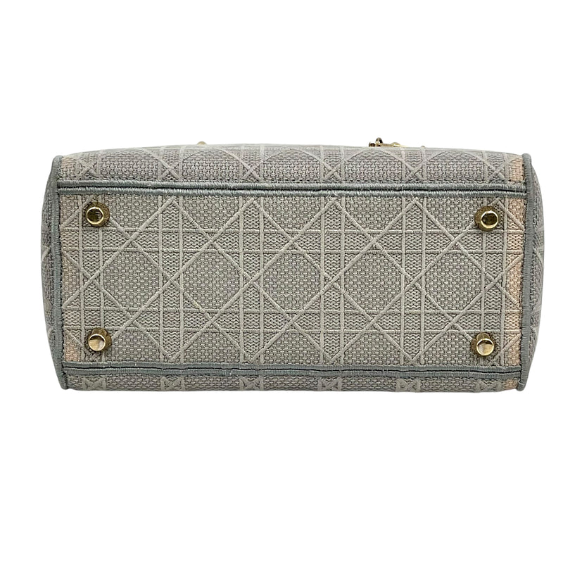 Dior Lady Dee-Lite Handbag/Shoulder Bag - Grey 