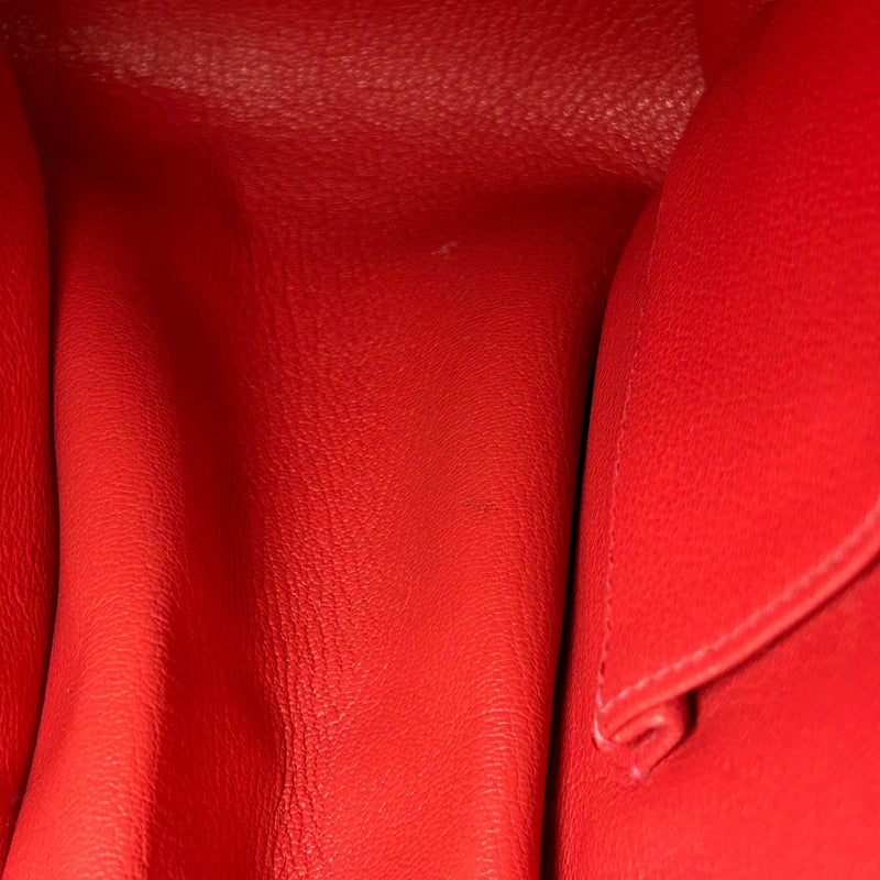 Hermès Gypsiere 37 Shoulder Bag in Taurillon Clemence Leather with N Stamp (2010) - Red 