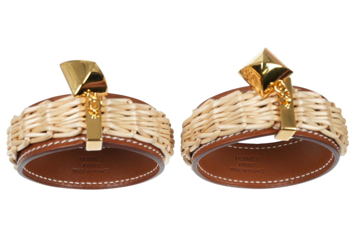 Hermès Medor Picnic GM Earrings - Wicker 