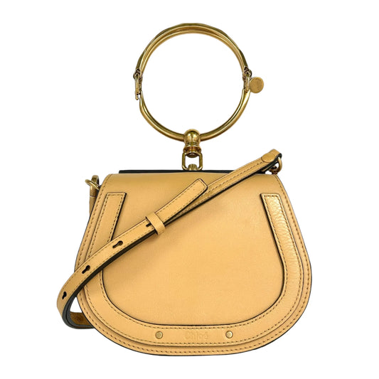 Chloé Nile Small Bracelet Bag Leather Handbag/Shoulder Bag - Beige 