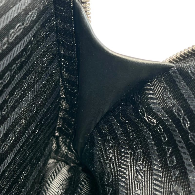 PRADA Diagram Leather Backpack - Black 