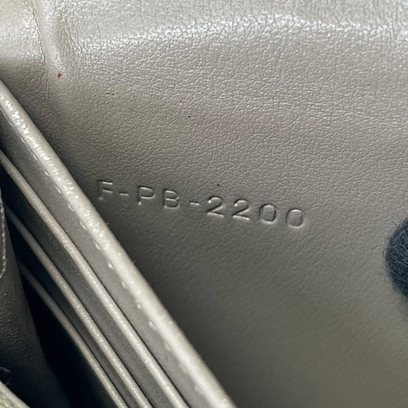 CELINE Large Flap Long Wallet - Gray 