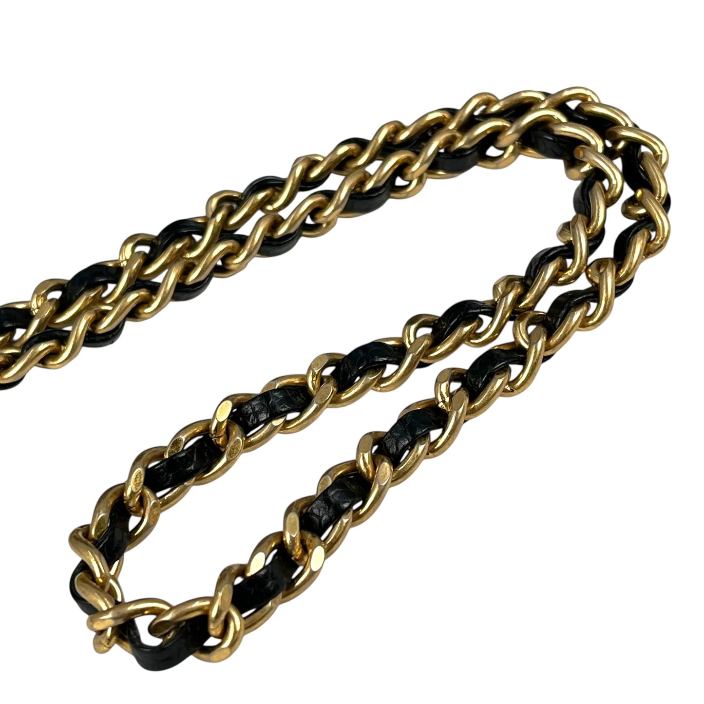 CHANEL Caviarskin Boy Double Zip Around Chain Wallet - Black 