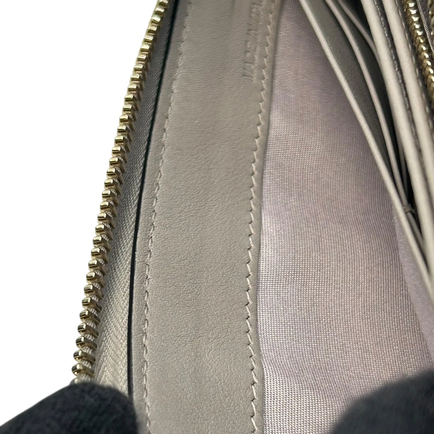 Valentino Rockstud Zip-Around Wallet - Grey 