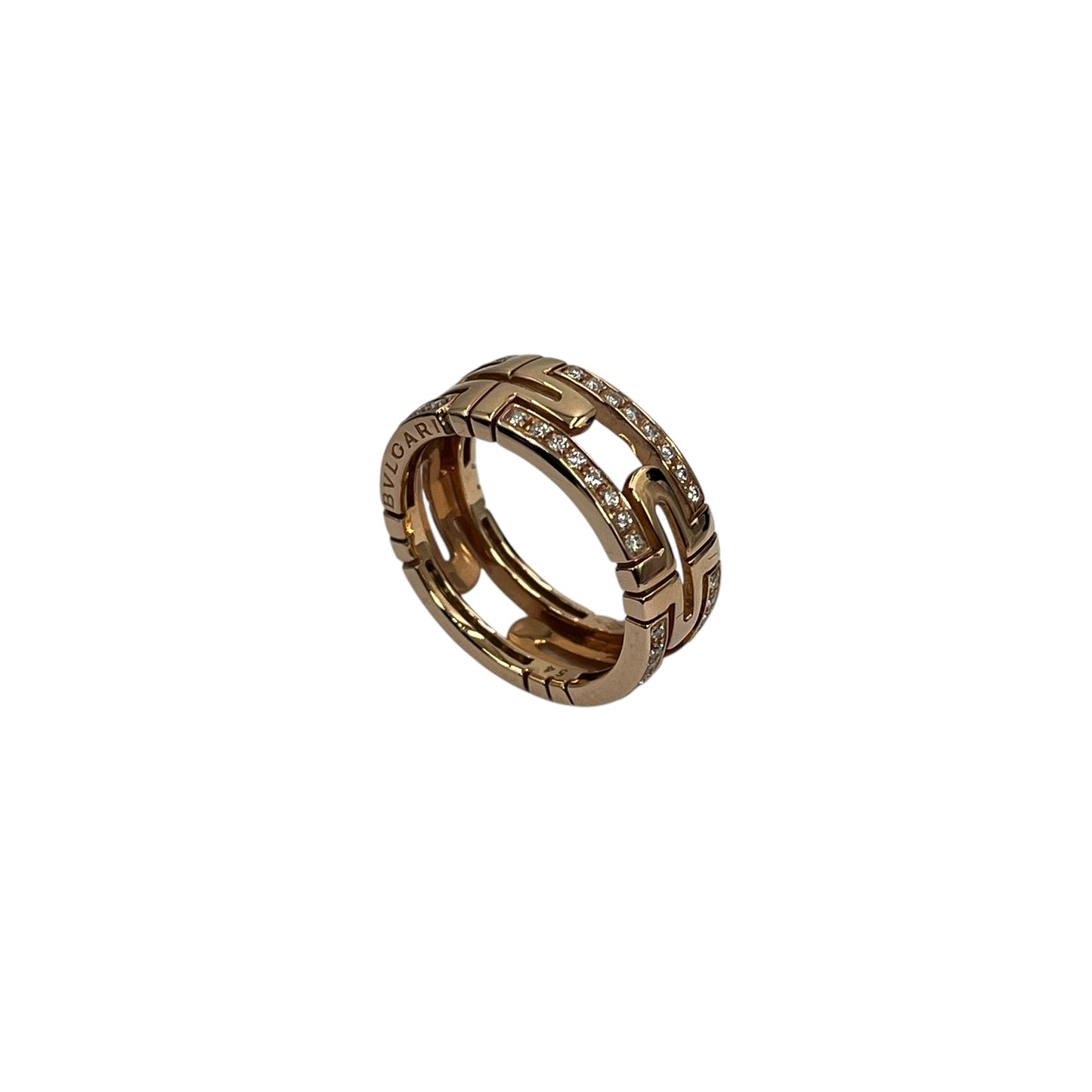 BVLGARI Parentesi Diamond Ring Jewelry - 18KPG 