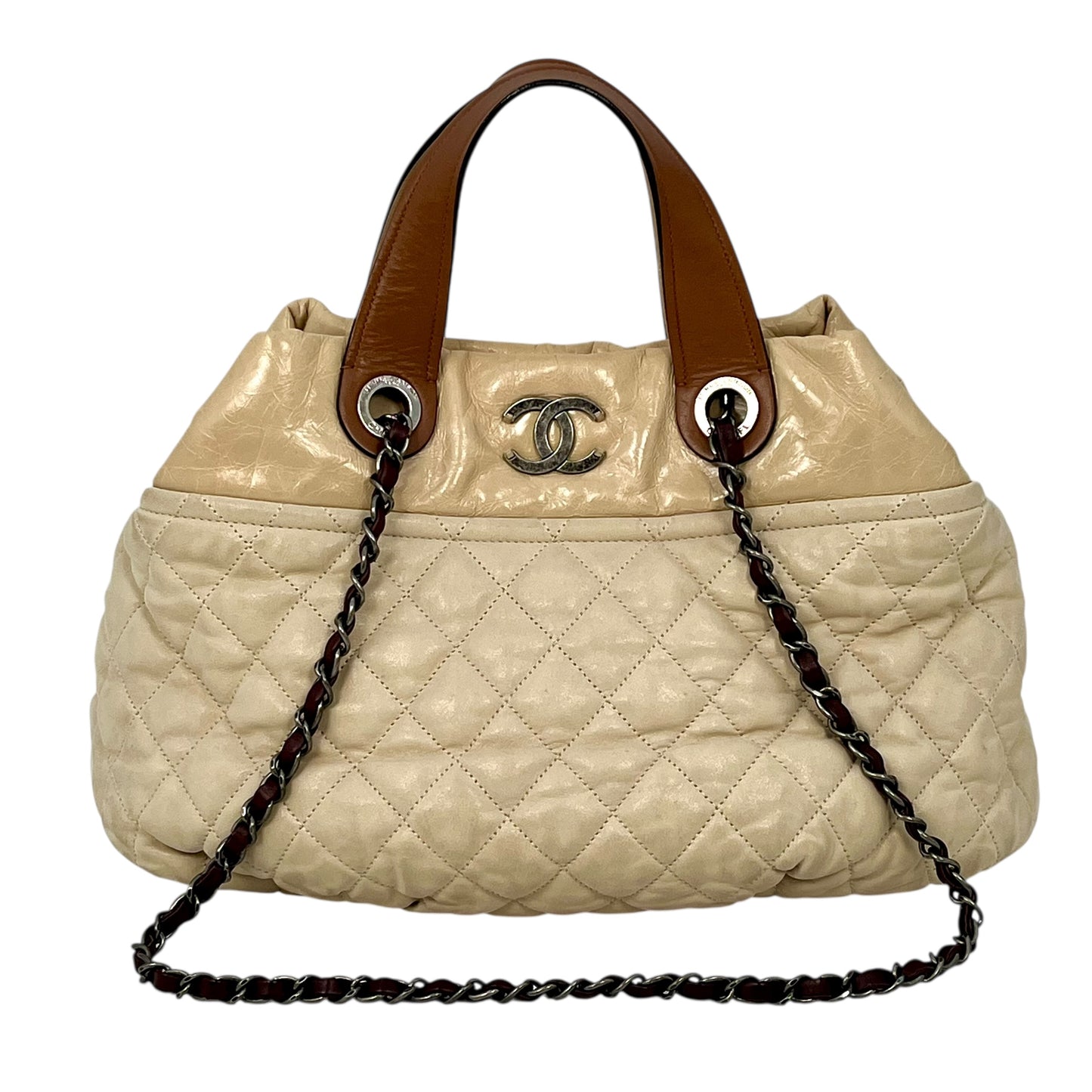 CHANEL IN THE MIX Handbag/Shoulder Bag - Beige 