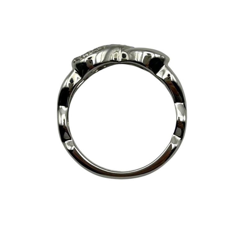 Tiffany & Co ダブルラビングハート ダイヤモンド リング ジュエリー - 18KWG