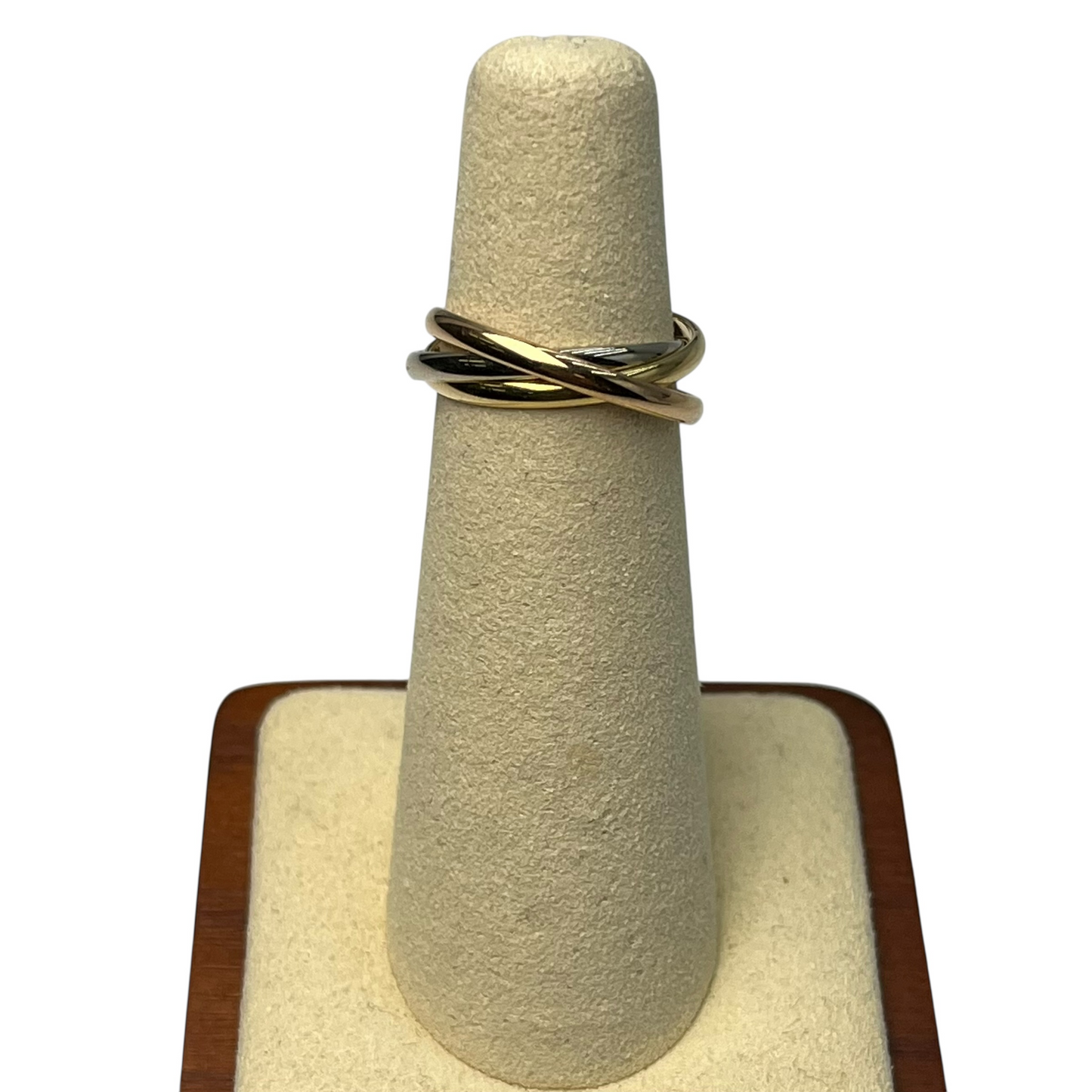 Cartier Trinity Ring Jewelry - 18KYG 18KWG 18KPG 