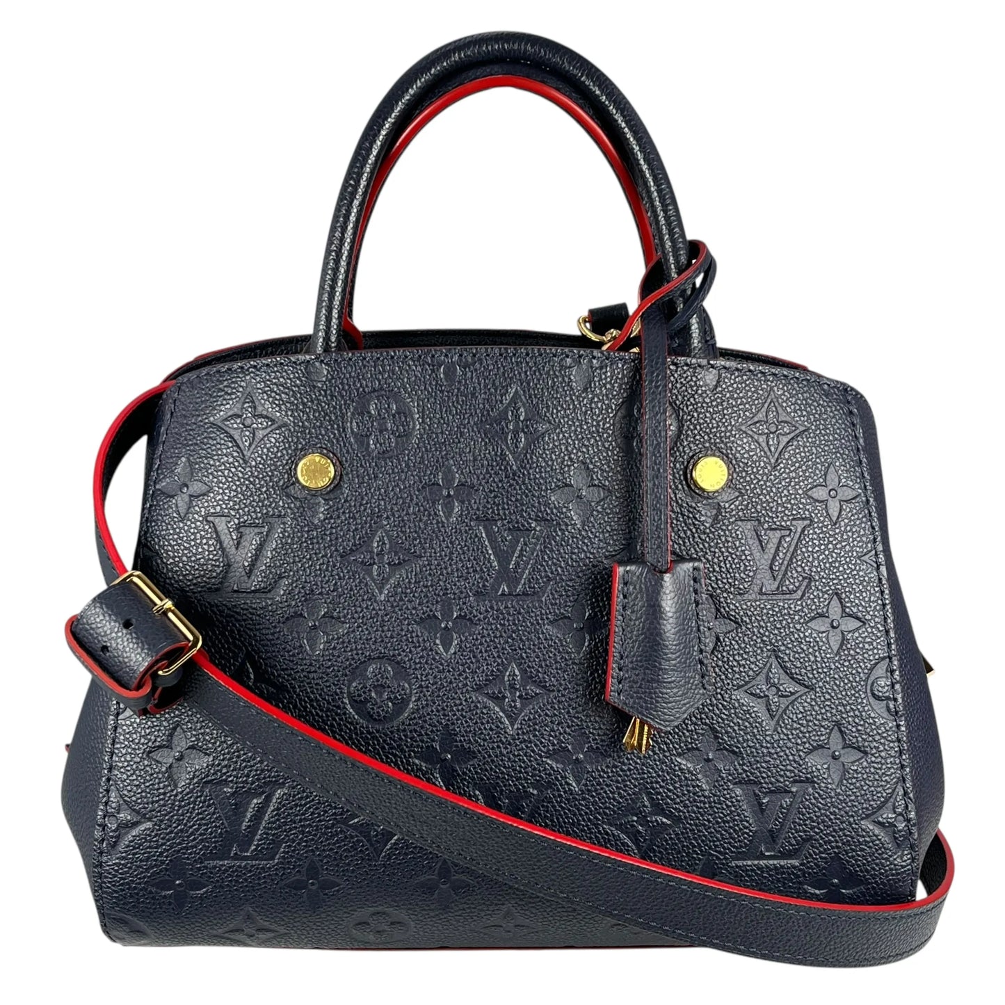 Louis Vuitton Monogram Empreinte Montaigne BB Handbag - Navy 