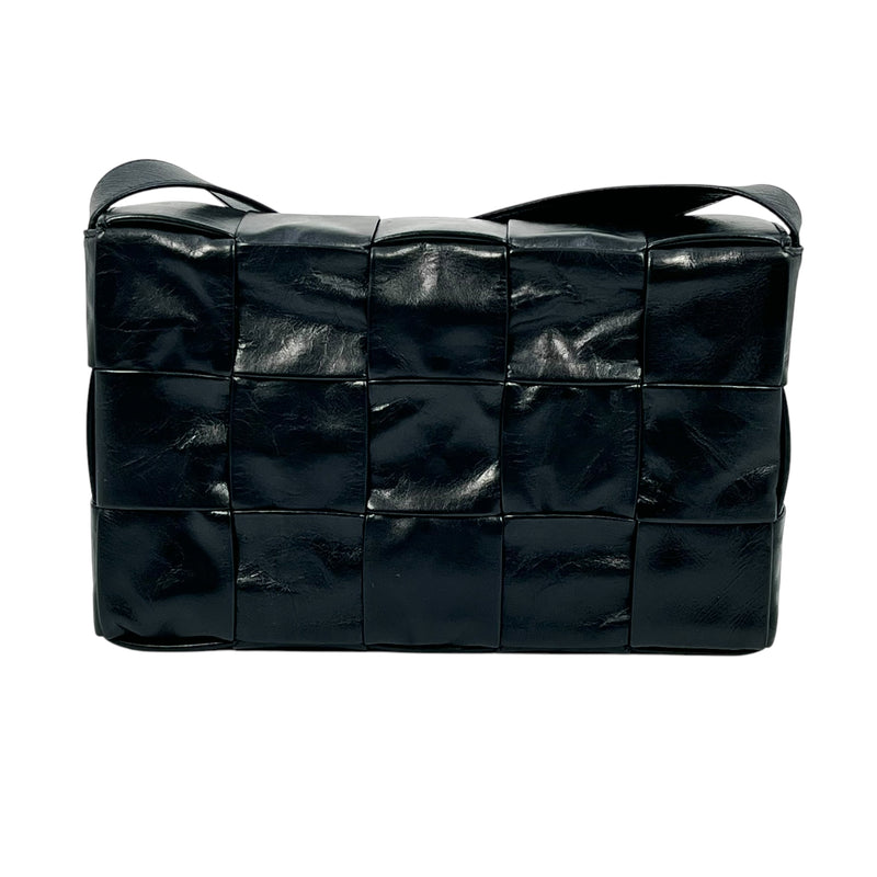 Bottega Veneta マキシ イントレチャート カセット ミニ ショルダーバッグ - ブラック