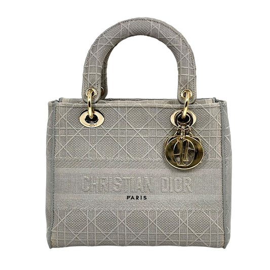 Dior レディ ディーライト ハンドバッグ ショルダーバッグ - グレー