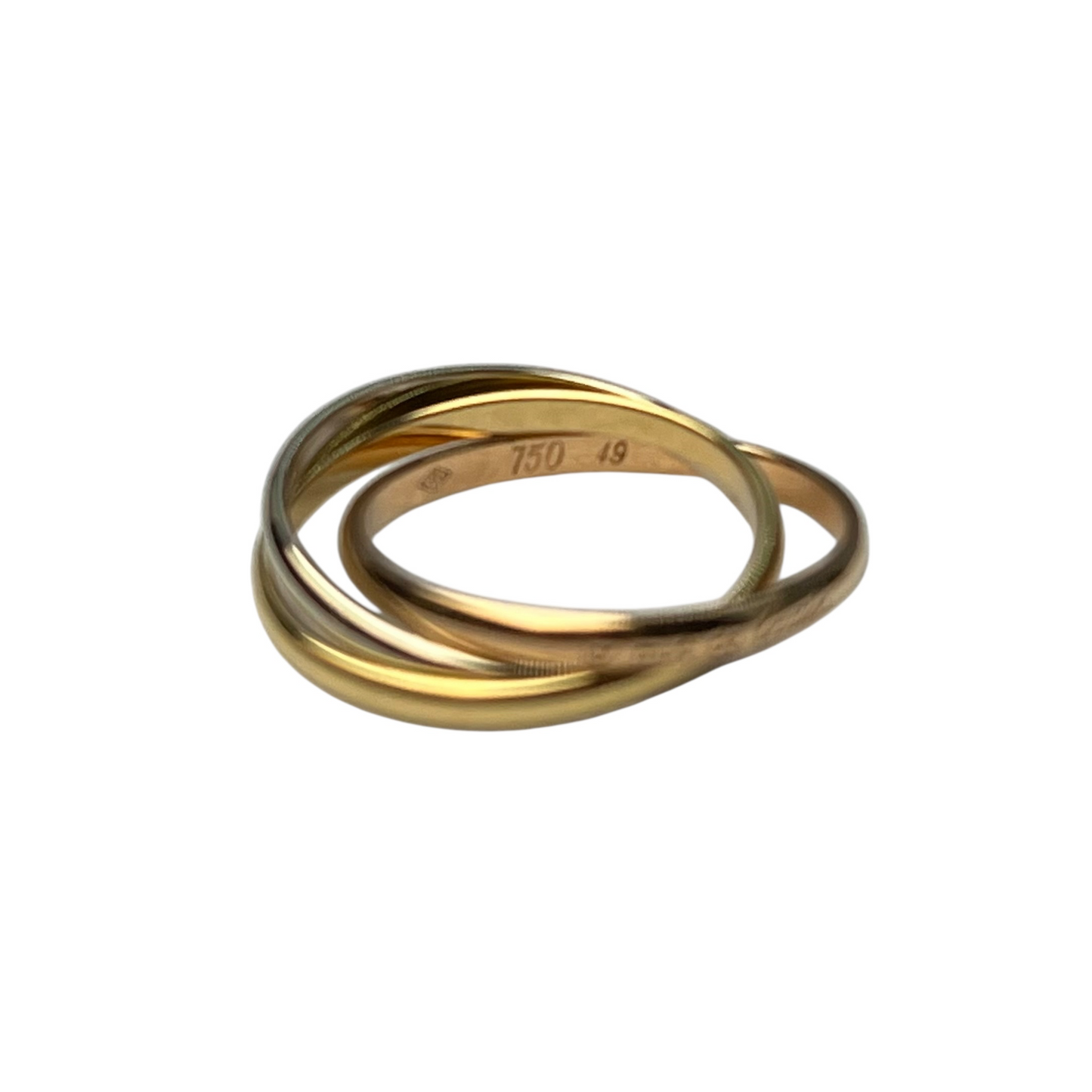Cartier Trinity Ring Jewelry - 18KYG 18KWG 18KPG 