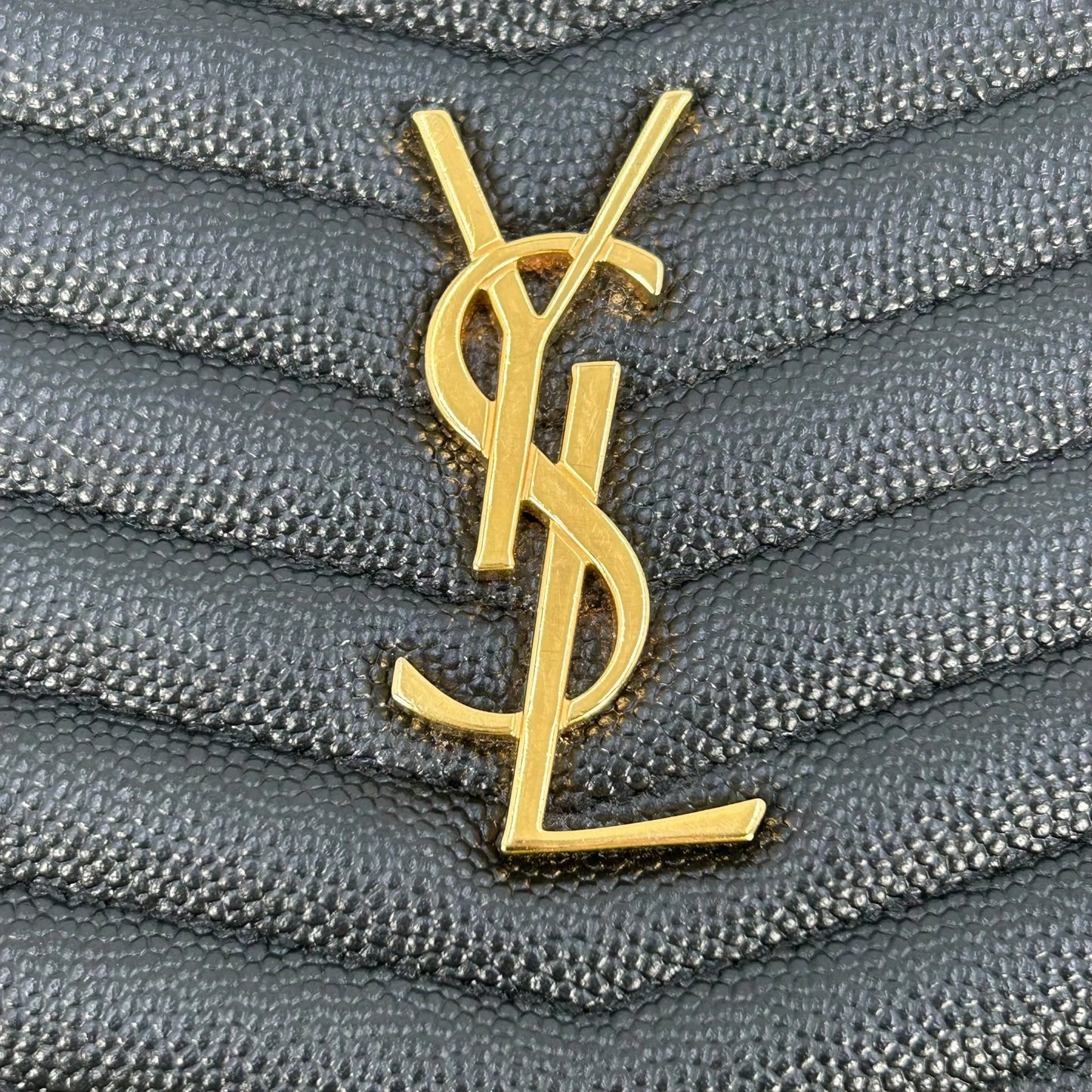 Saint Laurent ルー ミニ レザー チェーンショルダーバッグ - ブラック