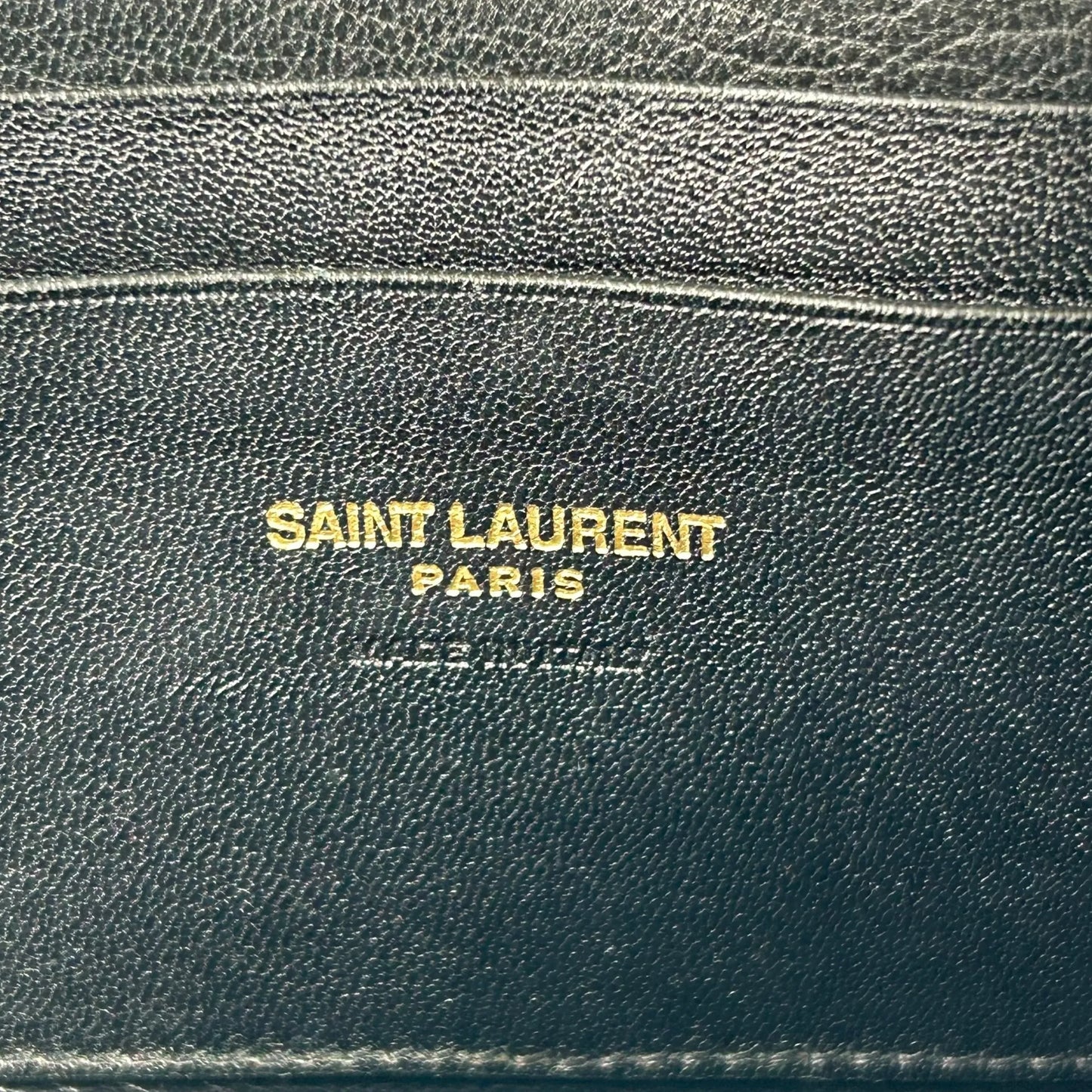 Saint Laurent ルー ミニ レザー チェーンショルダーバッグ - ブラック
