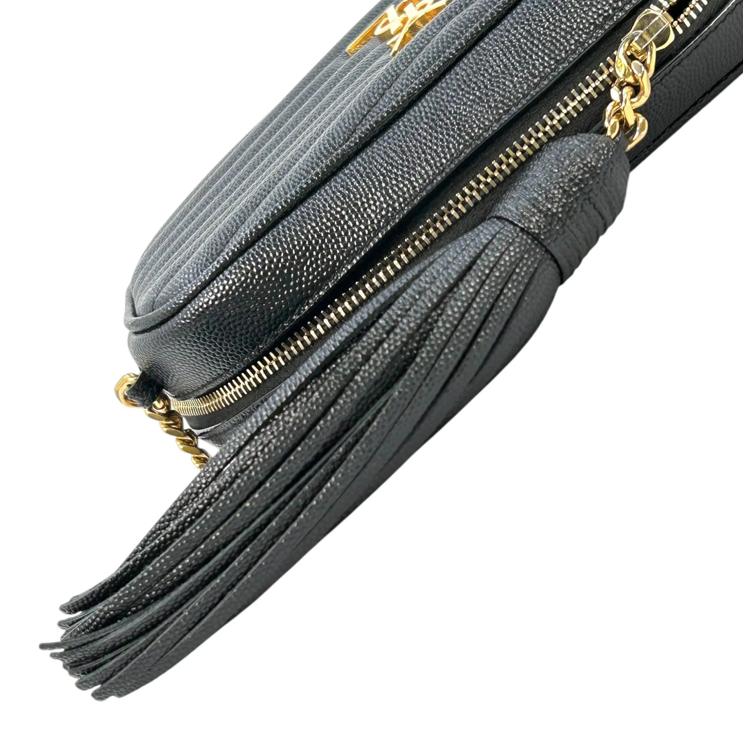 Saint Laurent ルー ミニ レザー チェーンショルダーバッグ - ブラック