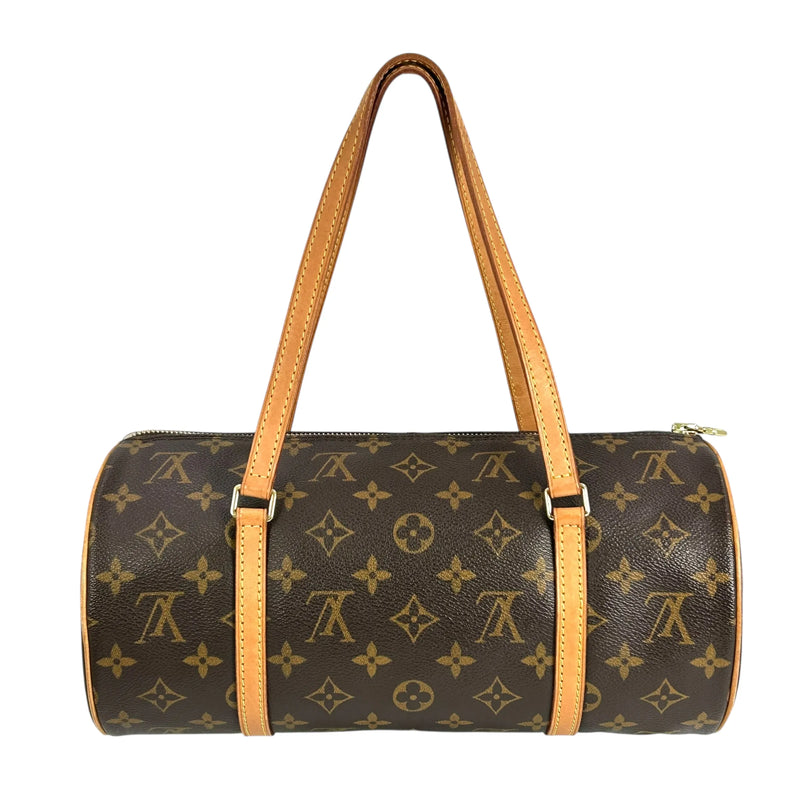 Louis Vuitton パピヨン30 モノグラム キャンバス ハンドバッグ - ブラウン