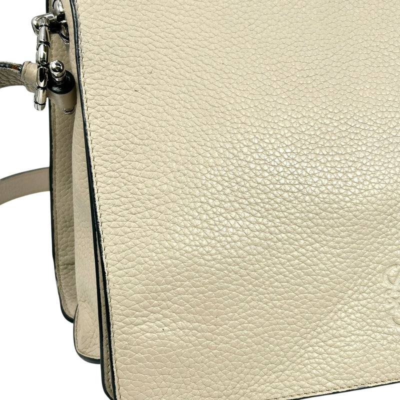 Loewe レザー ショルダーバッグ - ホワイト