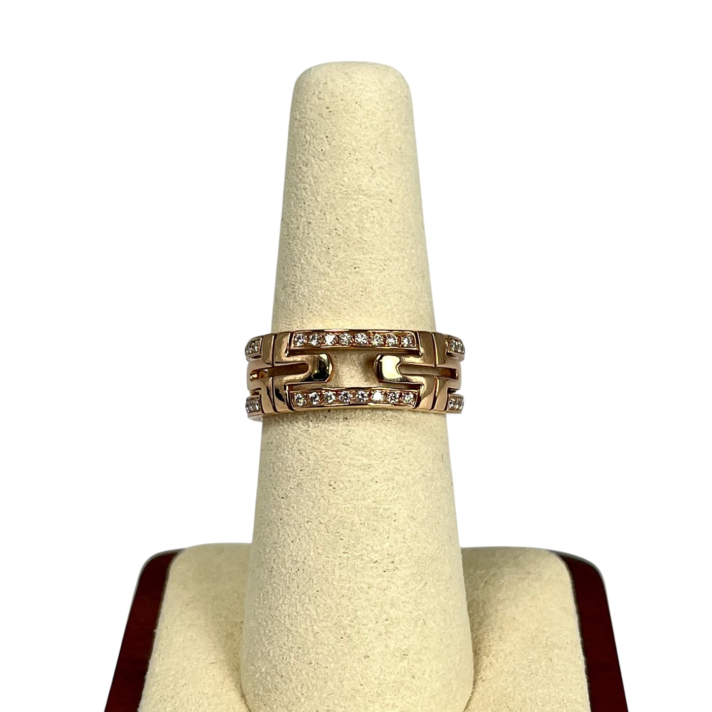 BVLGARI Parentesi Diamond Ring Jewelry - 18KPG 