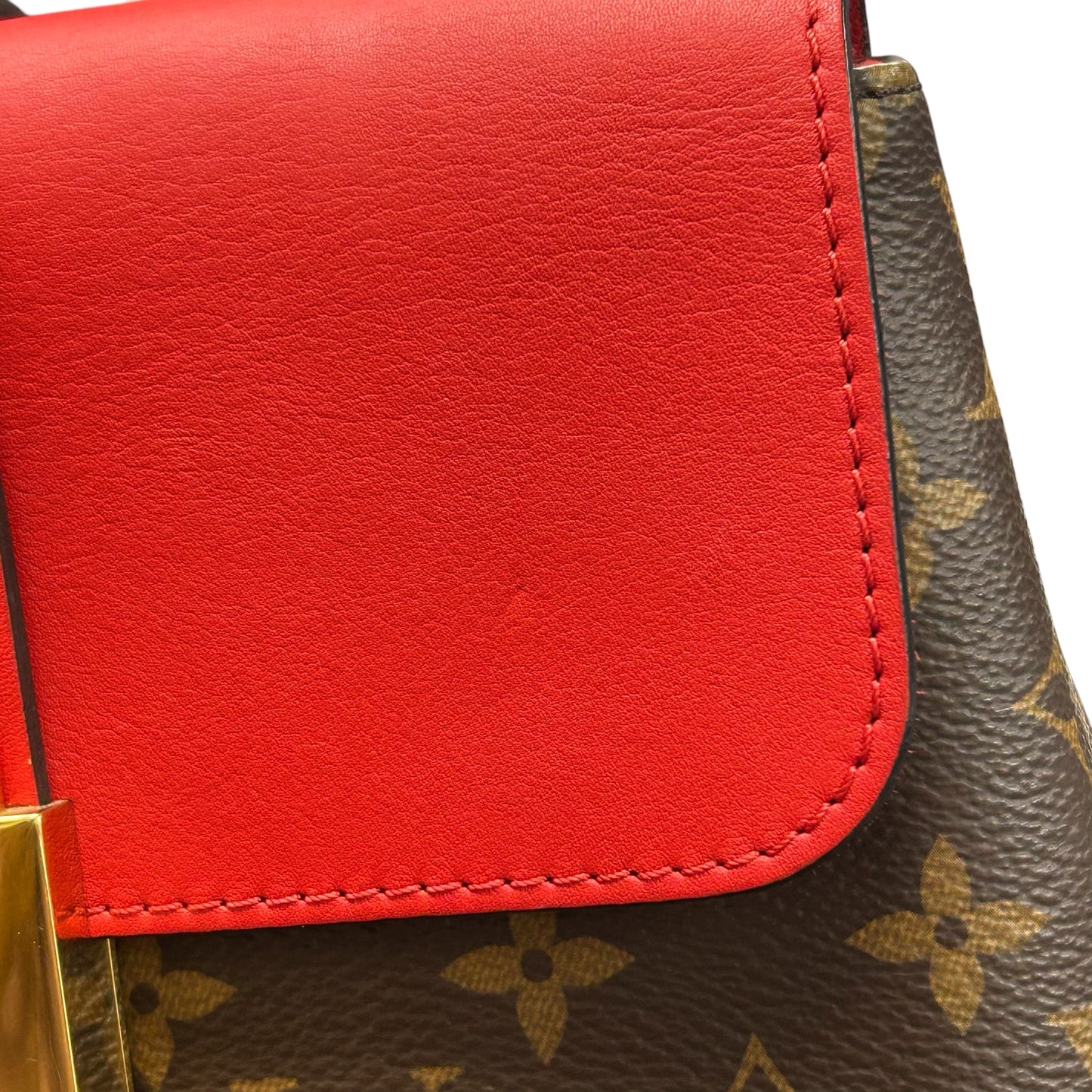 Louis Vuitton Monogram Rocky BB Handbag/Shoulder Bag - Brown and Red 