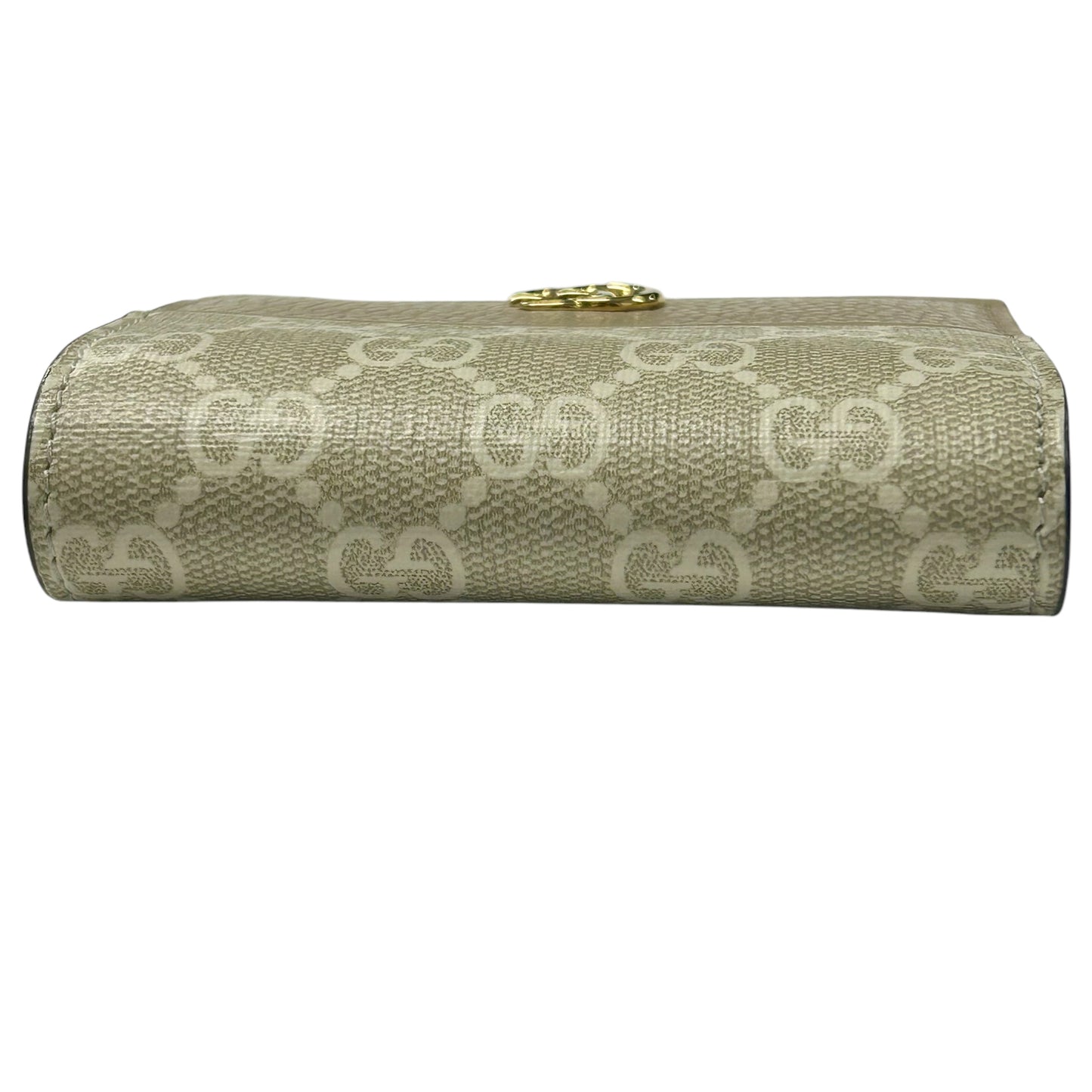 GUCCI GG マーモント 二つ折り財布 コンパクトウォレット - ベージュ