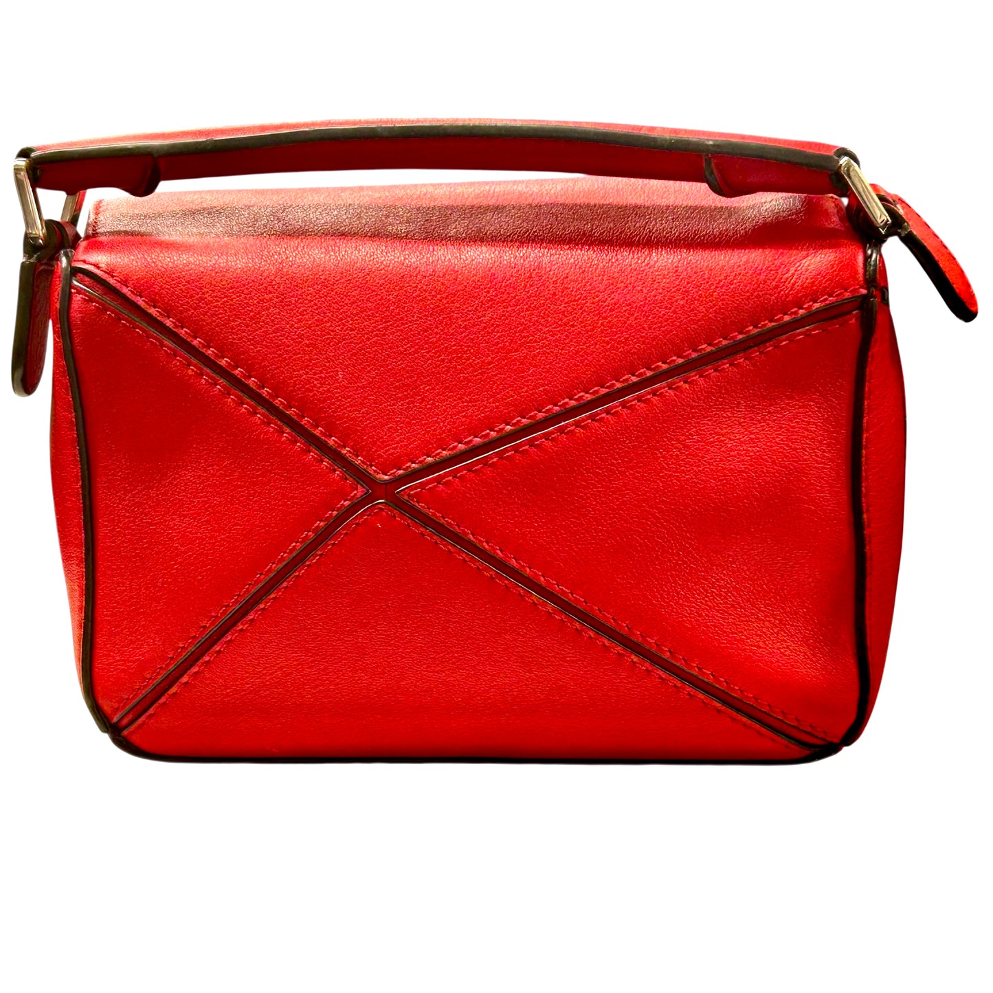 LOEWE パズルバッグ ミニバッグ ハンドバッグ - レッド