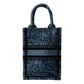 Dior Book Tote Mini Phone Bag Handbag Shoulder Bag - Blue x Black 