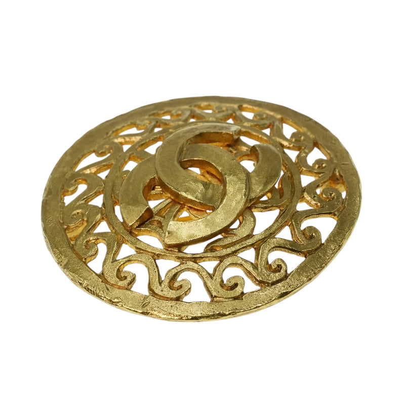 CHANEL CCロゴ ラウンド ブローチ アクセサリー 95A - メタル - 32571