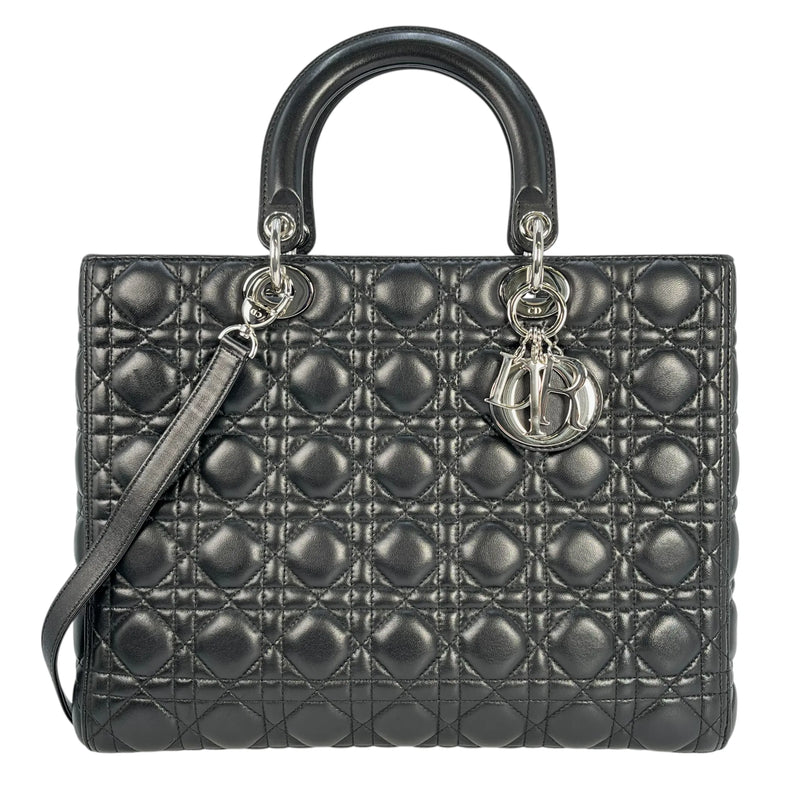 Dior Lady Dior Large Handbag - Black 