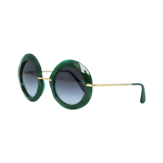 DOLCE &amp; GABBANA Round Sunglasses - Green - 33964 