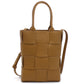 BOTTEGA VENETA カセットミニ トートバッグ ハンドバッグ - ブラウン