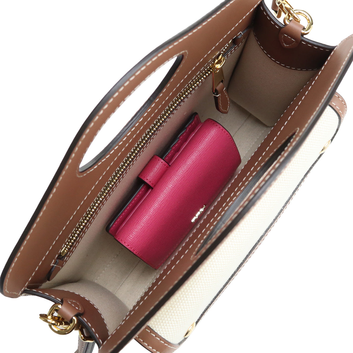 BURBERRY Mini Pocket Cotton Handbag/Shoulder Bag - White 