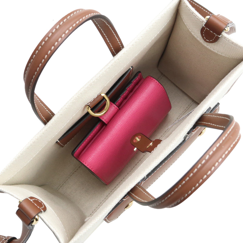 BURBERRY Cotton Handbag/Shoulder Bag - White 